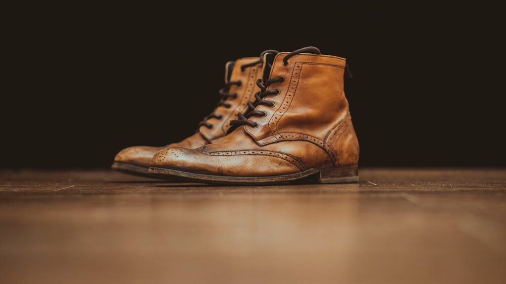 Reinforced Leather Wrestling Boots